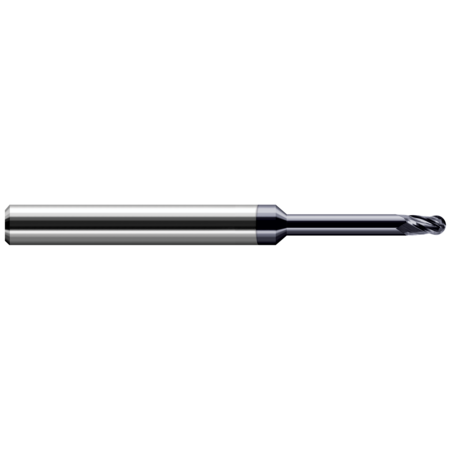 HARVEY TOOL End Mill for Exotic Alloys - Ball, 0.1562" (5/32), Overall Length: 3" 56210-C6